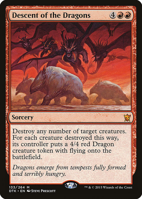 Descent of the Dragons - Lightly Played Foil