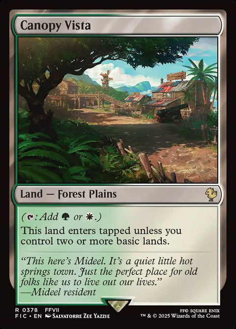 Canopy Vista, Final Fantasy Commander 378, Magic: The Gathering card