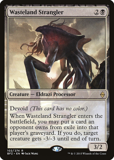 Wasteland Strangler, Battle for Zendikar 102, Magic: The Gathering card