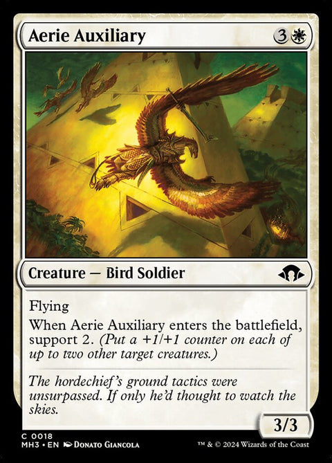 Aerie Auxiliary, Modern Horizons 3 18, Magic: The Gathering card