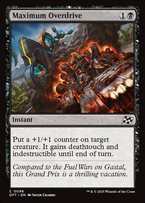 Maximum Overdrive, Aetherdrift 96, Magic: The Gathering card