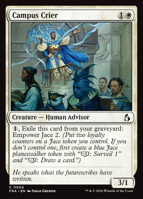 Campus Crier, Reality Fracture 4, Magic: The Gathering card