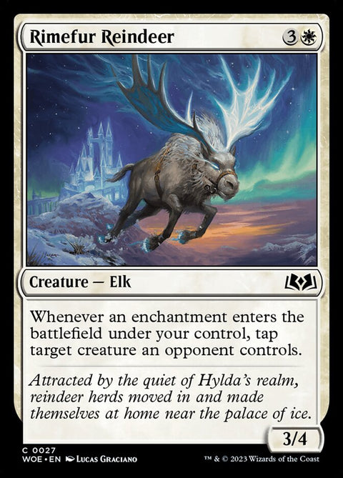 Rimefur Reindeer, Wilds of Eldraine 27, Magic: The Gathering card