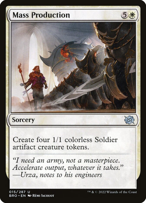 Mass Production, The Brothers' War 15, Magic: The Gathering card