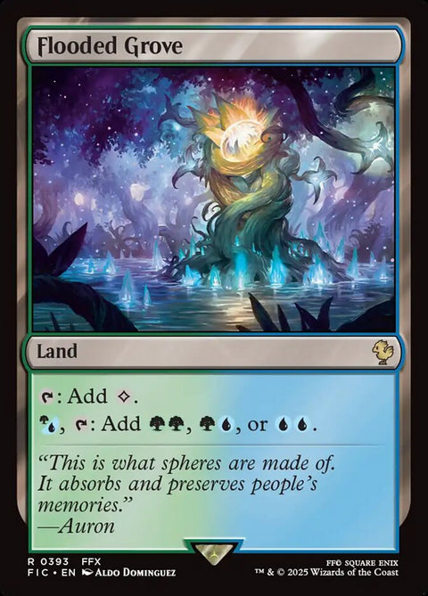 Flooded Grove, Final Fantasy Commander 393, Magic: The Gathering card