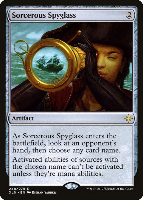Sorcerous Spyglass, Ixalan 248, Magic: The Gathering card