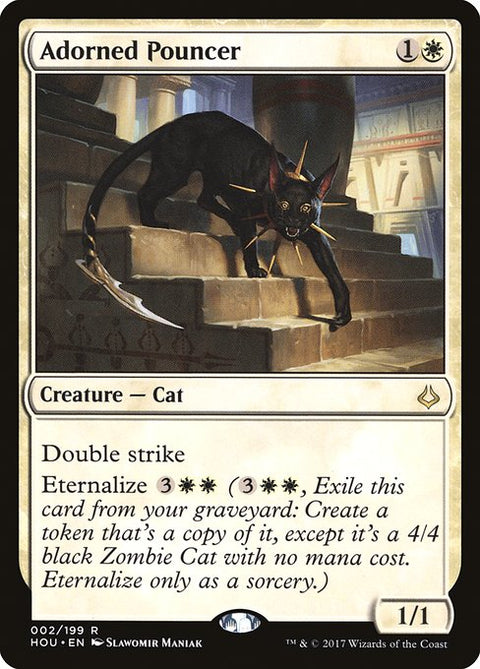 Adorned Pouncer - Lightly Played Foil
