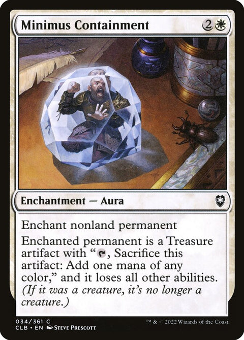 Minimus Containment, Commander Legends: Battle for Baldur's Gate 34, Magic: The Gathering card