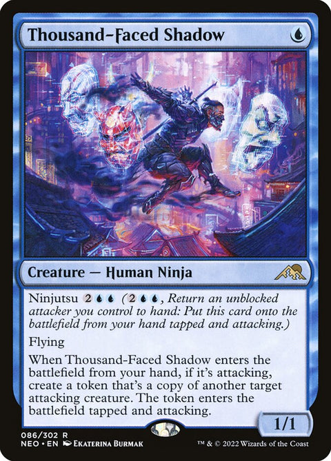 Thousand-Faced Shadow, Kamigawa: Neon Dynasty 86, Magic: The Gathering card