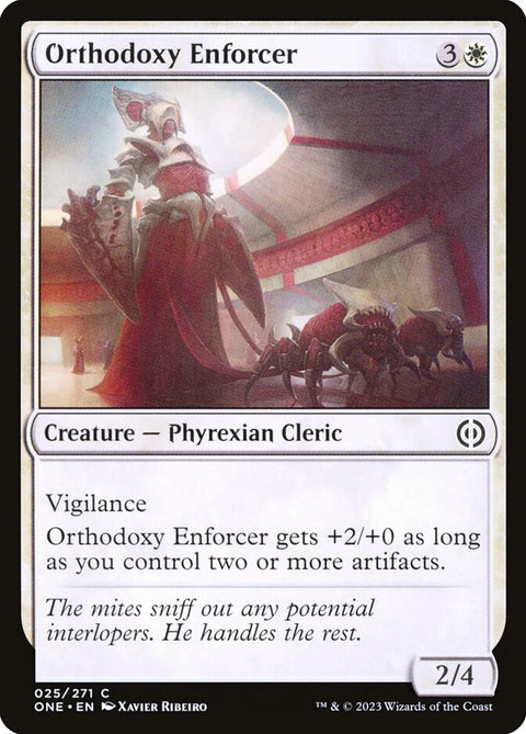 Orthodoxy Enforcer, Phyrexia: All Will Be One 25, Magic: The Gathering card