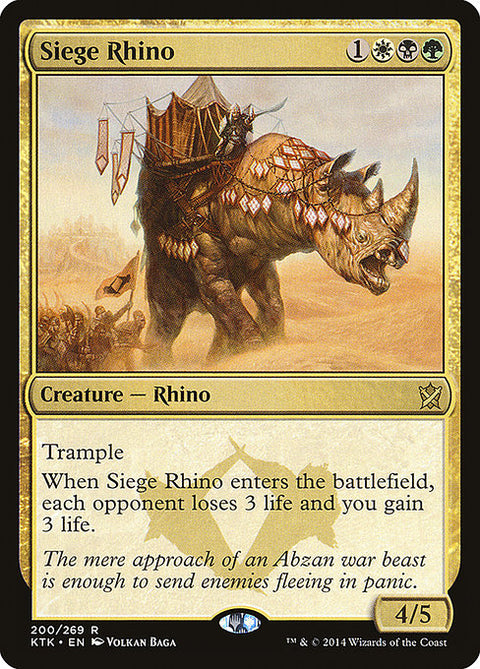 Siege Rhino - Lightly Played