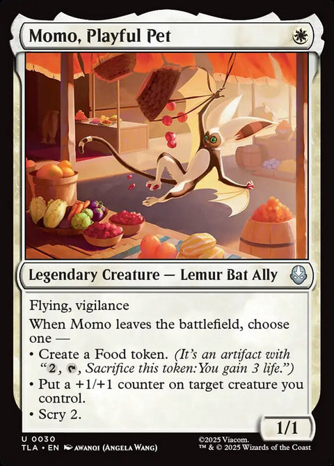 Momo, Playful Pet, Avatar: The Last Airbender 30, Magic: The Gathering card