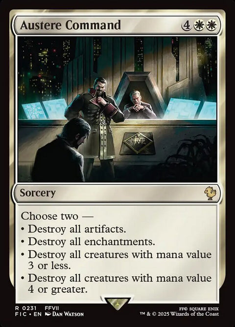 Austere Command, Final Fantasy Commander 231, Magic: The Gathering card