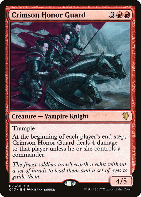 Crimson Honor Guard, Commander 2017 23, Magic: The Gathering card