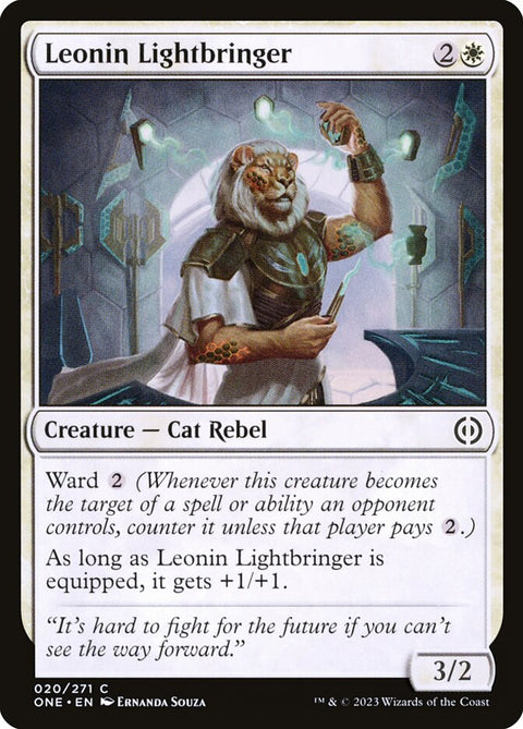 Leonin Lightbringer, Phyrexia: All Will Be One 20, Magic: The Gathering card