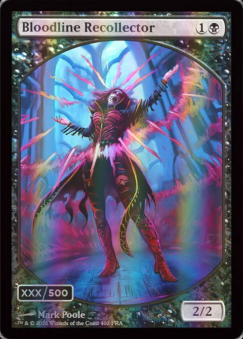 Serialized double rainbow foil Bloodline Recollector headliner card, found in fewer than 1% of Reality Fracture Collector Boosters