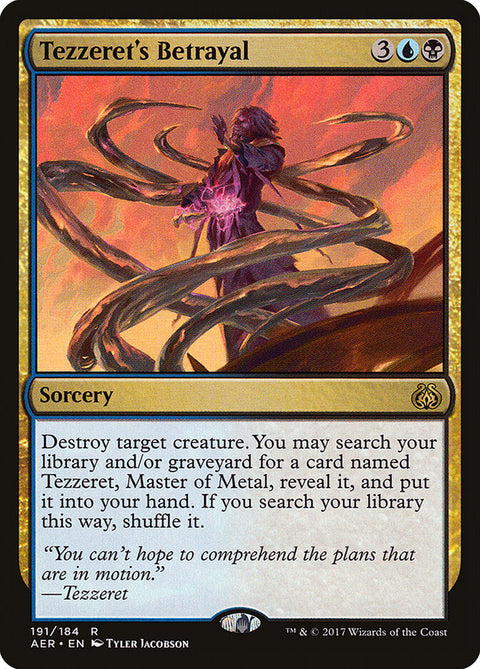 Tezzeret's Betrayal, Aether Revolt 191, Magic: The Gathering card
