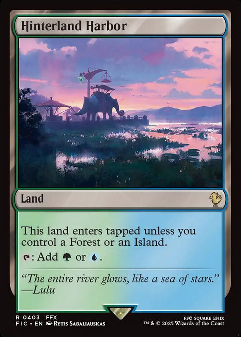 Hinterland Harbor, Final Fantasy Commander 403, Magic: The Gathering card