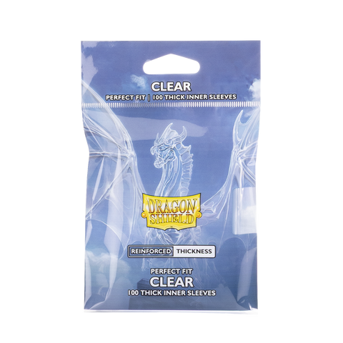 Dragon Shield Sleeves: Perfect Fit Reinforced Thickness - Clear