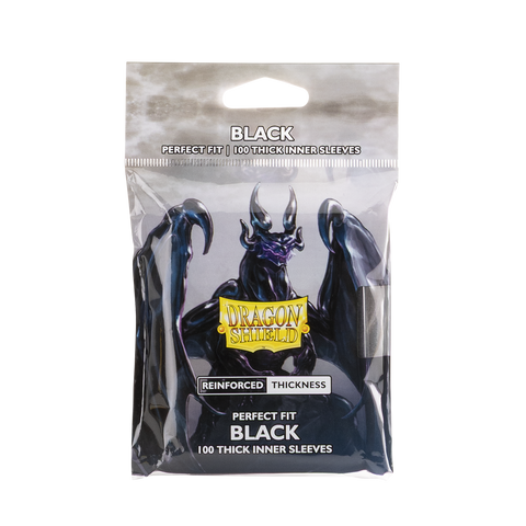 Dragon Shield Sleeves: Perfect Fit Reinforced Thickness - Black