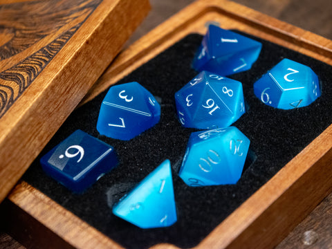 Blue Cat's Eye Dice Set of Spellcraft