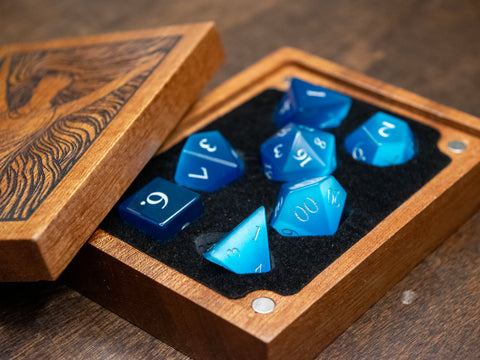 Blue Cat's Eye Dice Set of Spellcraft