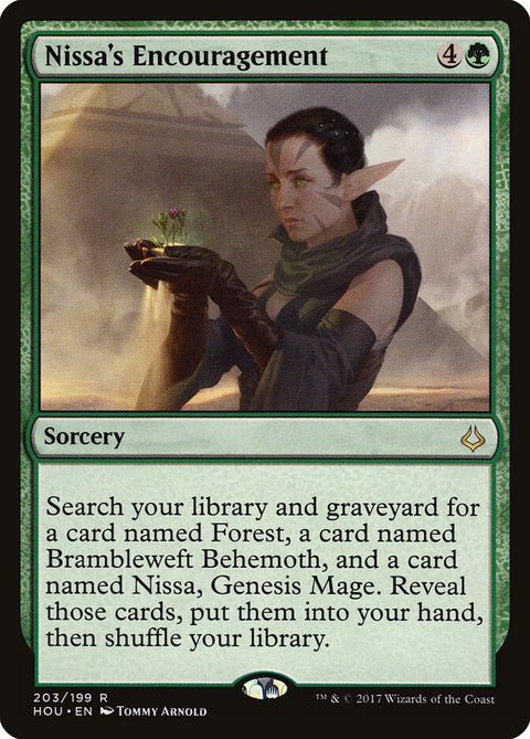 Nissa's Encouragement, Hour of Devastation 203, Magic: The Gathering card