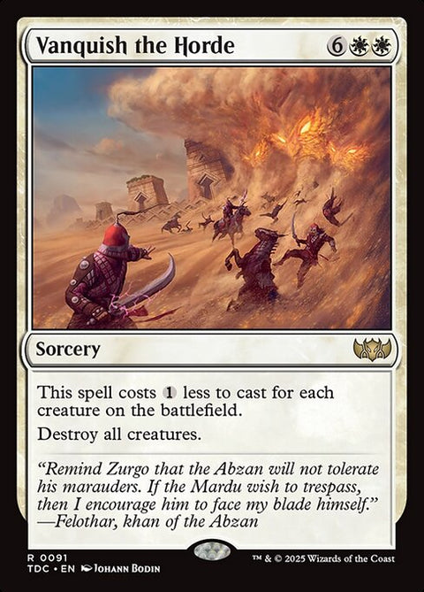 Vanquish the Horde - Lightly Played Foil