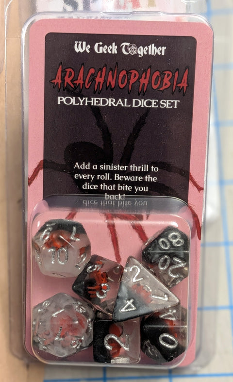 Arachnophobia Dice Set | Inclusion Dice