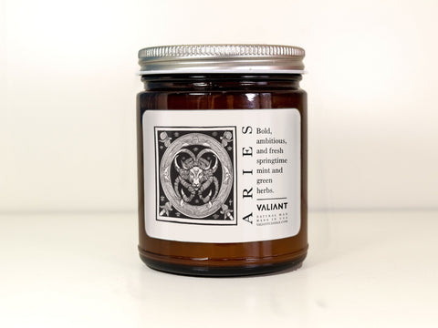 Aries Zodiac Candle