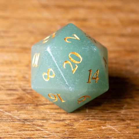 Aventurine Dice Set of Chance