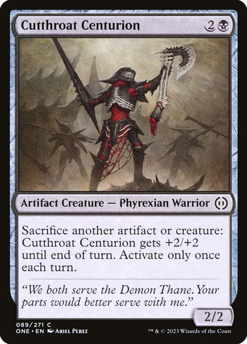 Cutthroat Centurion, Phyrexia: All Will Be One 89, Magic: The Gathering card