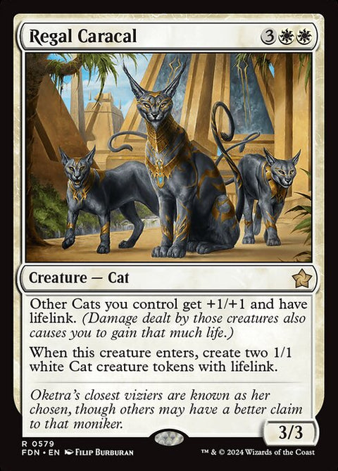 Regal Caracal - Lightly Played Foil