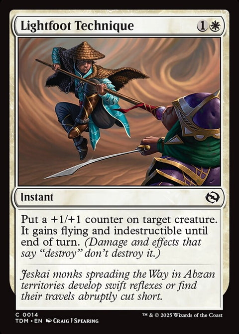 Lightfoot Technique, Tarkir: Dragonstorm 14, Magic: The Gathering card
