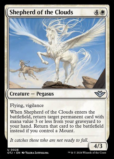 Shepherd of the Clouds, Outlaws of Thunder Junction 28, Magic: The Gathering card