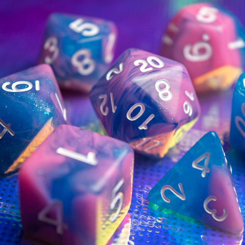 Cyber Laser Overdrive RPG Dice Set