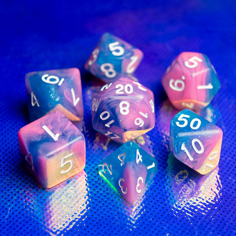 Cyber Laser Overdrive RPG Dice Set