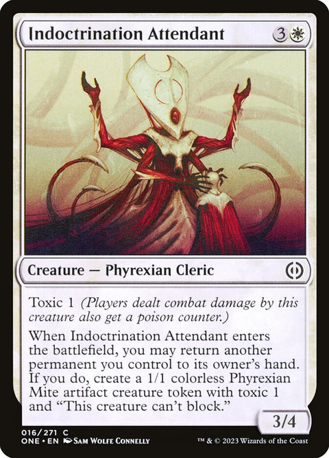 Indoctrination Attendant, Phyrexia: All Will Be One 16, Magic: The Gathering card
