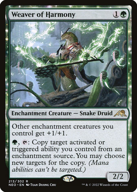 Weaver of Harmony, Kamigawa: Neon Dynasty 213, Magic: The Gathering card