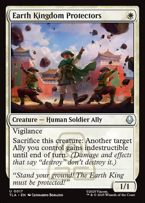Earth Kingdom Protectors, Avatar: The Last Airbender 17, Magic: The Gathering card