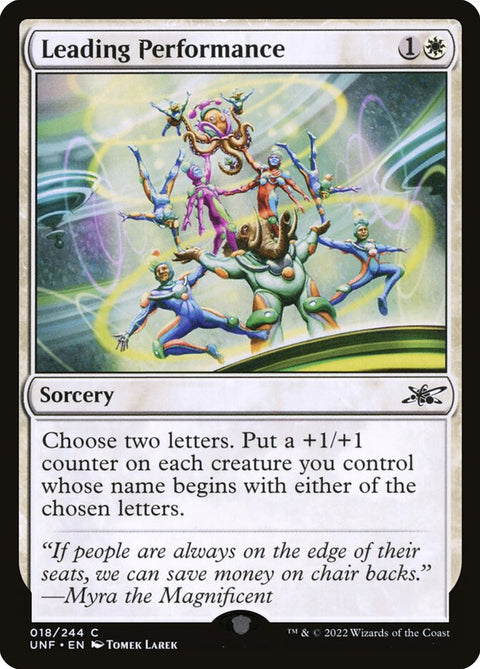 Leading Performance, Unfinity 18, Magic: The Gathering card
