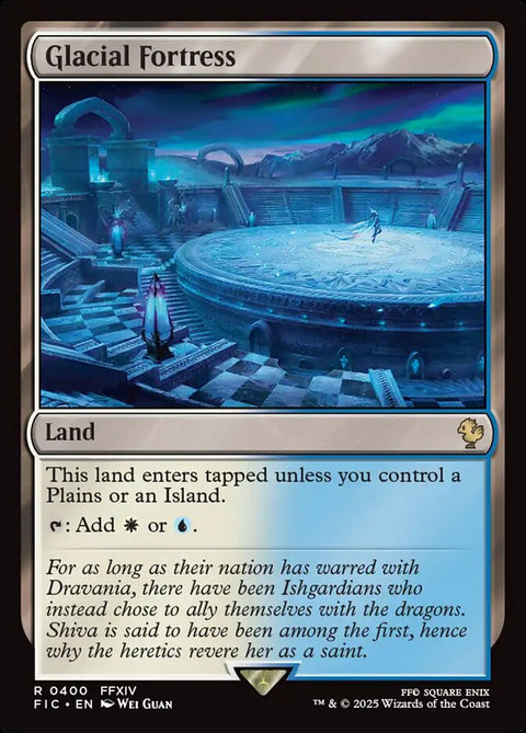 Glacial Fortress, Final Fantasy Commander 400, Magic: The Gathering card