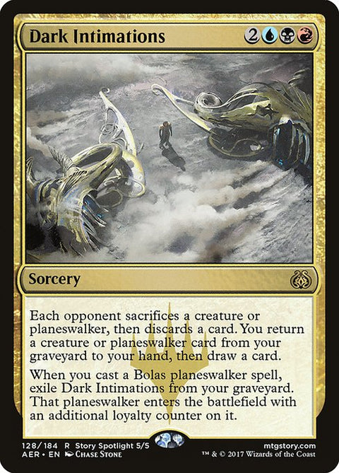 Dark Intimations - Lightly Played Foil
