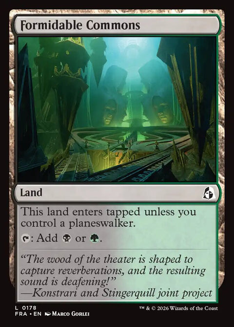 Formidable Commons, Reality Fracture 178, Magic: The Gathering card