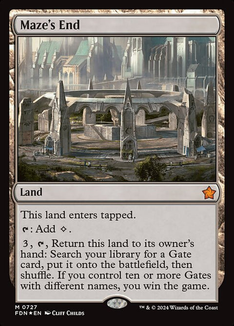 Maze's End - Lightly Played Foil