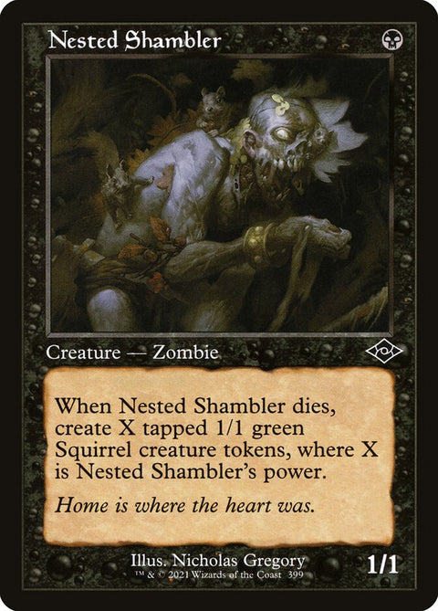 Nested Shambler, Modern Horizons 2 399, Magic: The Gathering card