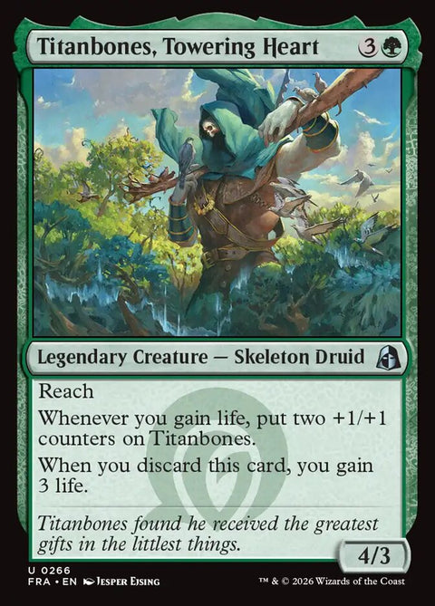 Titanbones, Towering Heart, Reality Fracture 266, Magic: The Gathering card