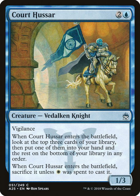 Court Hussar - Lightly Played Foil