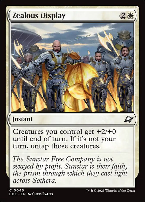 Zealous Display, Edge of Eternities 45, Magic: The Gathering card
