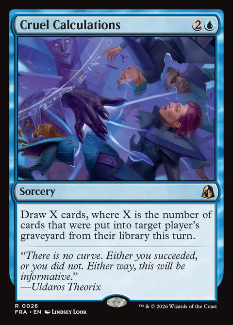 Cruel Calculations, Reality Fracture 26, Magic: The Gathering card